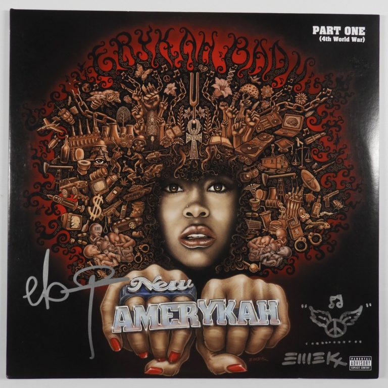 Erykah Badu JSA Autograph Signed Album Vinyl Record New Amerykah Part One