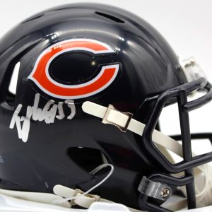 TJ Edwards Chicago Bears Signed Mini Football Helmet w/Beckett COA BV13334