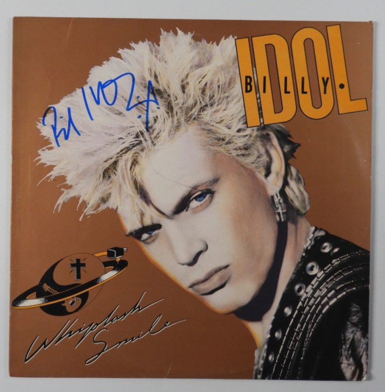 Billy Idol JSA Signed Autograph Record Album Vinyl Whiplash Smile