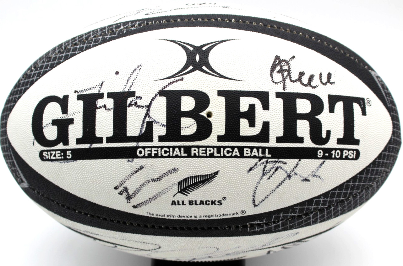 2025-26 New Zealand All Blacks Signed Gilbert Match Rugby Full Size ...