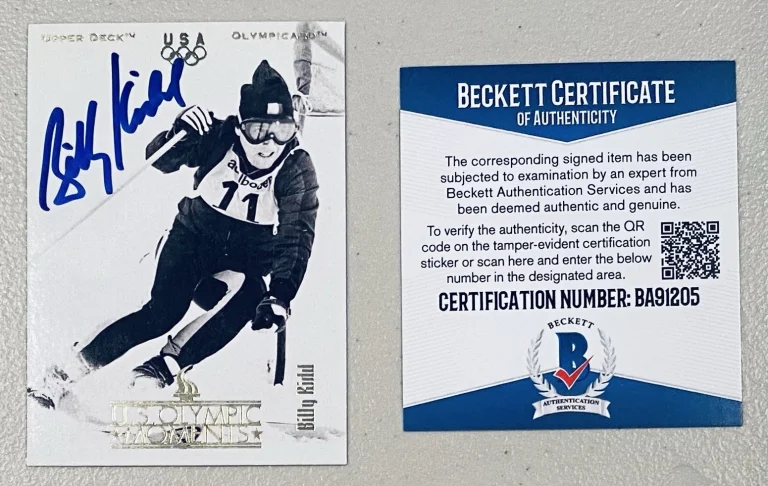 Billy Kidd Signed Autographed 1996 Upper Deck Olympicard Card #81 Beckett Skier