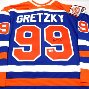 Wayne Gretzky Signed Edmonton Oilers XL Hockey Jersey w/Beckett LOA AE38963