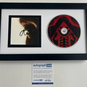 THE WEEKND ABEL TESFAYE SIGNED HURRY UP TOMORROW FRAMED CD w/ AUTOGRAPH COA ACOA