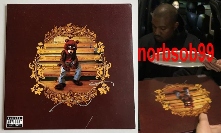 KANYE WEST YE SIGNED AUTOGRAPH THE COLLEGE DROPOUT VINYL w/EXACT VIDEO PROOF COA
