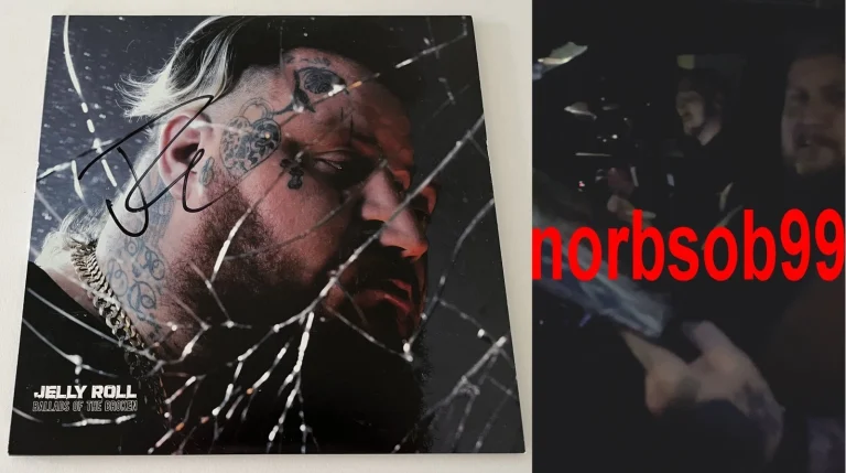 JELLY ROLL SIGNED BALLADS OF THE BROKEN VINYL w/EXACT VIDEO PROOF & BECKETT COA