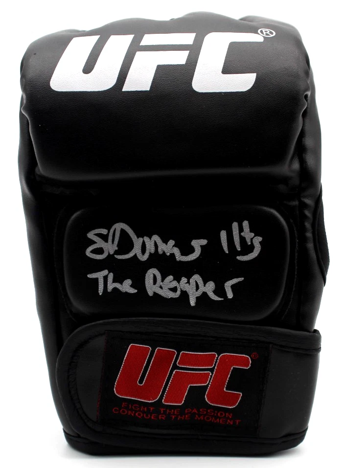 Sedriques Dumas Reaper Signed UFC Training Glove MMA w/Beckett COA BAS BV10204