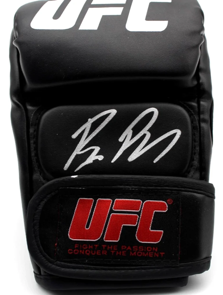 Bruce Buffer Signed UFC Training Glove MMA w/Beckett COA BAS BT56355