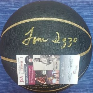 Tom Izzo Signed NCAA Basketball w/ JSA COA #UU39041 Michigan State MSU
