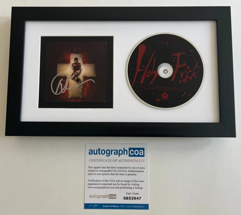 DEMI LOVATO SIGNED HOLY FVCK FRAMED & MATTED CD w/ AUTOGRAPH COA ACOA