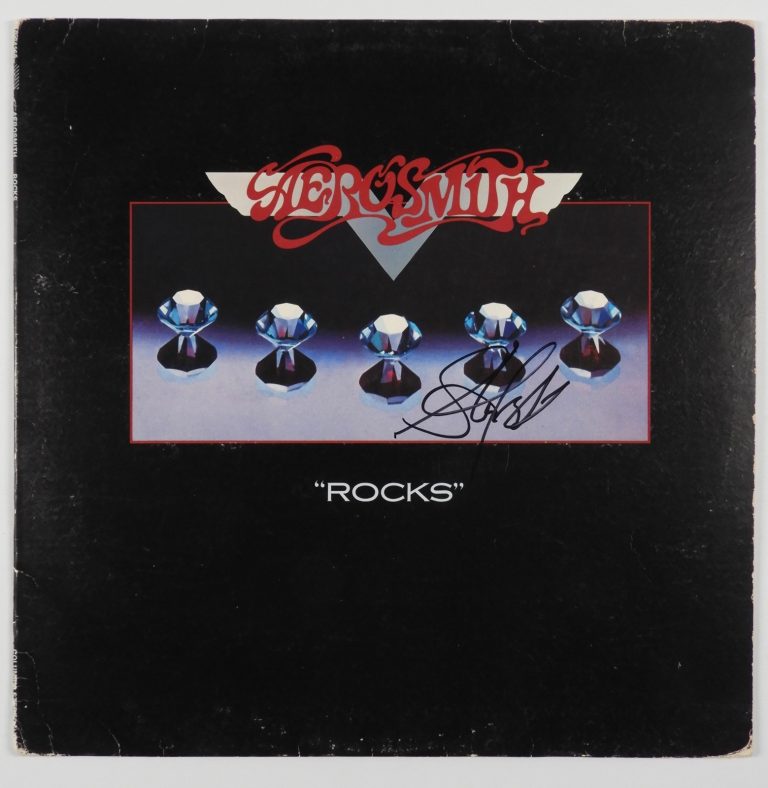Steven Tyler Aerosmith ACOA Signed Autograph Album Record Cover Rocks
