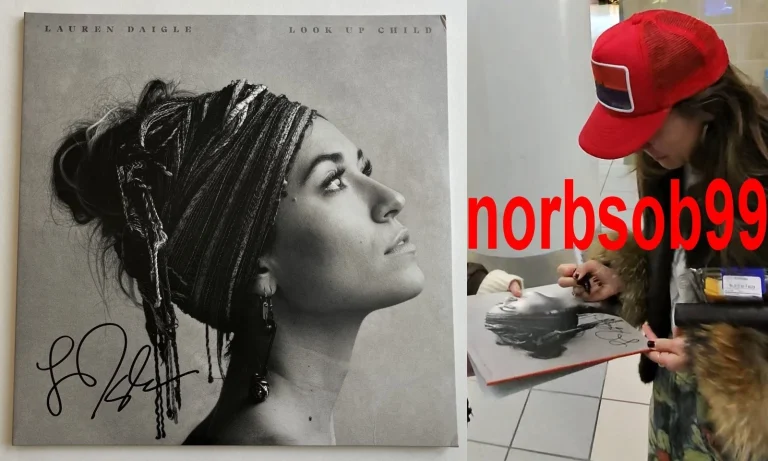 LAUREN DAIGLE SIGNED AUTOGRAPH LOOK UP CHILD VINYL ALBUM RECORD LP w/EXACT PROOF