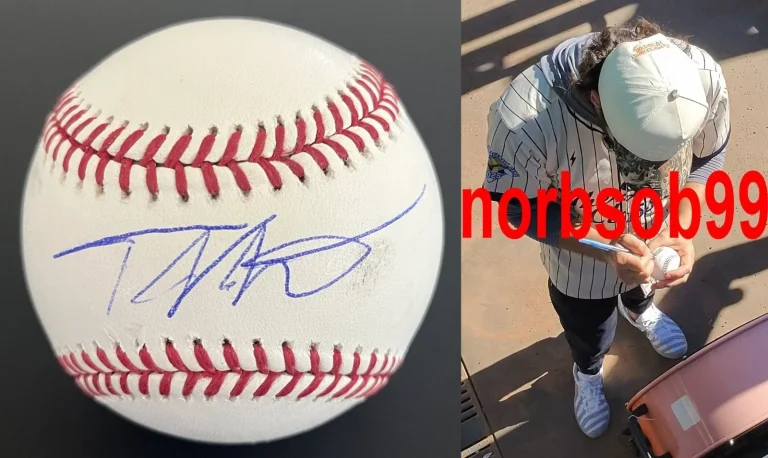 TONY VITELLO SAN FRANCISCO GIANTS SIGNED MLB BASEBALL w/EXACT PROOF BECKETT COA