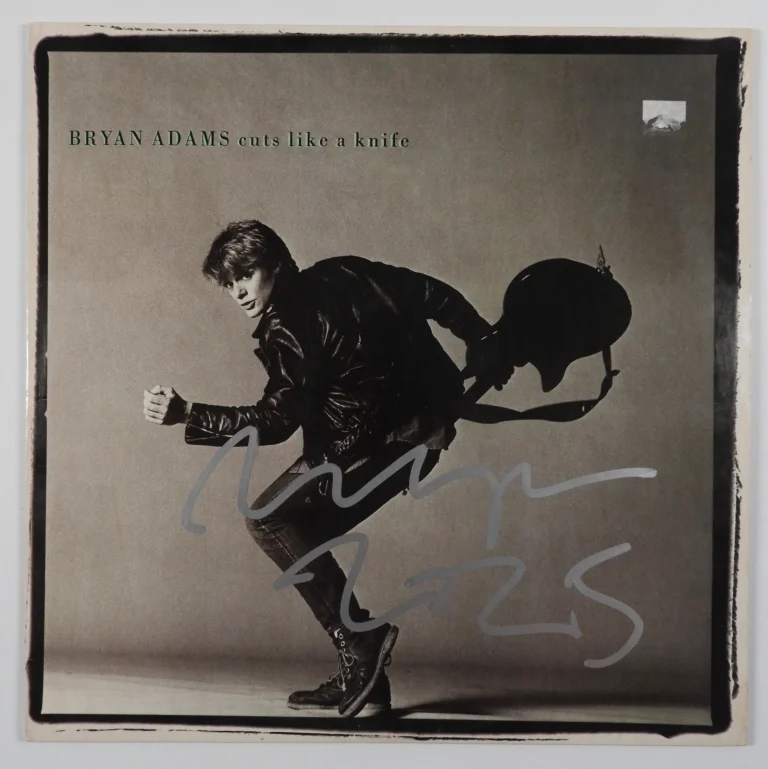Bryan Adams JSA Signed Autograph Album Vinyl Record Cuts Like A Knife