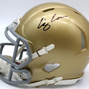 CJ Carr C.J. Notre Dame Fighting Irish Signed Mini Helmet w/Beckett BV10333