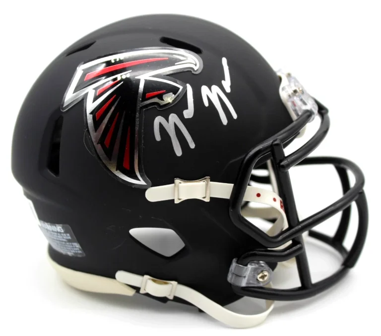 Nick Nash Signed Custom Atlanta Falcons Mini Helmet w/Beckett COA BR32549
