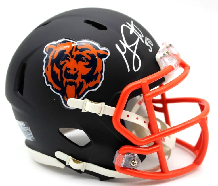 Grady Jarrett Signed Custom Chicago Bears Mini Helmet w/Beckett COA BT56201