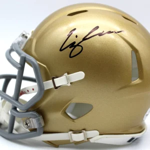 CJ C.J. Carr Signed Notre Dame Fighting Irish Mini Helmet w/Beckett COA BV10331