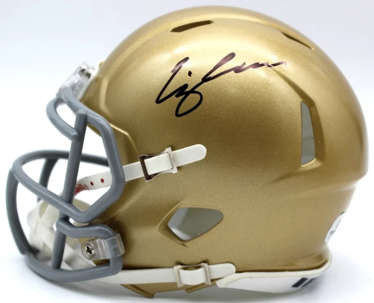 CJ C.J. Carr Signed Notre Dame Fighting Irish Mini Helmet w/Beckett COA BV10331