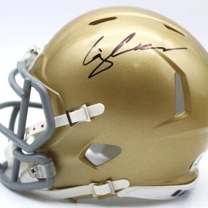 CJ C.J. Carr Signed Notre Dame Fighting Irish Mini Helmet w/Beckett COA BV10340