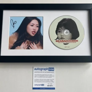 BEABADOOBEE SIGNED THIS IS HOW TOMORROW MOVES FRAMED CD w/ AUTOGRAPH ACOA COA
