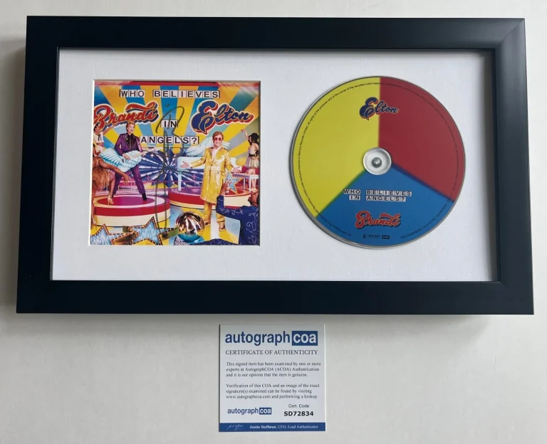 BRANDI CARLILE SIGNED WHO BELIEVES IN ANGELS FRAMED CD w/ AUTOGRAPH ACOA COA