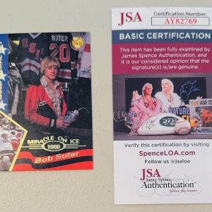 Bob Suter Signed Autographed 1995 Signature Rookies Miracle On Ice Card #33 JSA