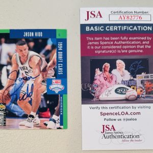 Jason Kidd Signed Autographed 1994-95 Upper Deck Collector’s Choice Card 408 JSA