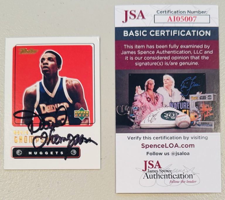 David Thompson Signed Autographed 1999-00 Upper Deck Retro Card #33 JSA Cert