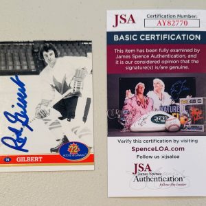 Rod Gilbert Signed Autographed 1991-92 Future Trends ‘72 Canada Card #74 JSA COA