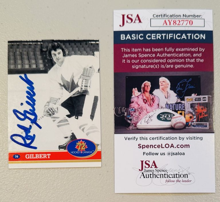 Rod Gilbert Signed Autographed 1991-92 Future Trends ‘72 Canada Card #74 JSA COA