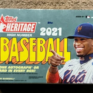 2021 Topps Heritage High Number HOBBY Box FACTORY SEALED 24 Packs 1 Hit