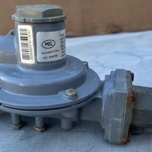 MEC MEGR-1232-HBF F. POL X 1/2" FPT Twin Stage 11" W.C. Outlet Propane Regulator