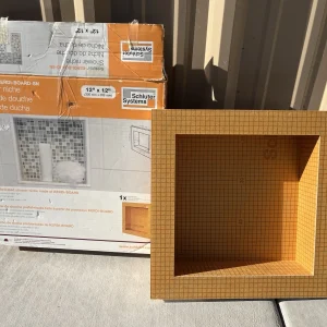 Schluter Kerdi Board Shower Niche for Tiling - 12" x 12" Opening - New, Open Box