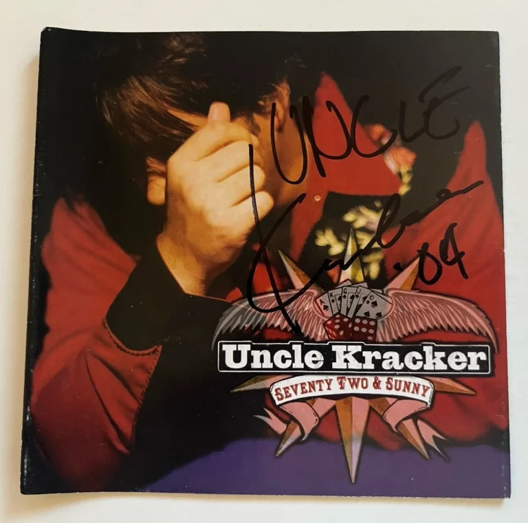 Uncle Kracker Seventy Two & Sunny Signed Autographed CD Book BAS Guaranteed