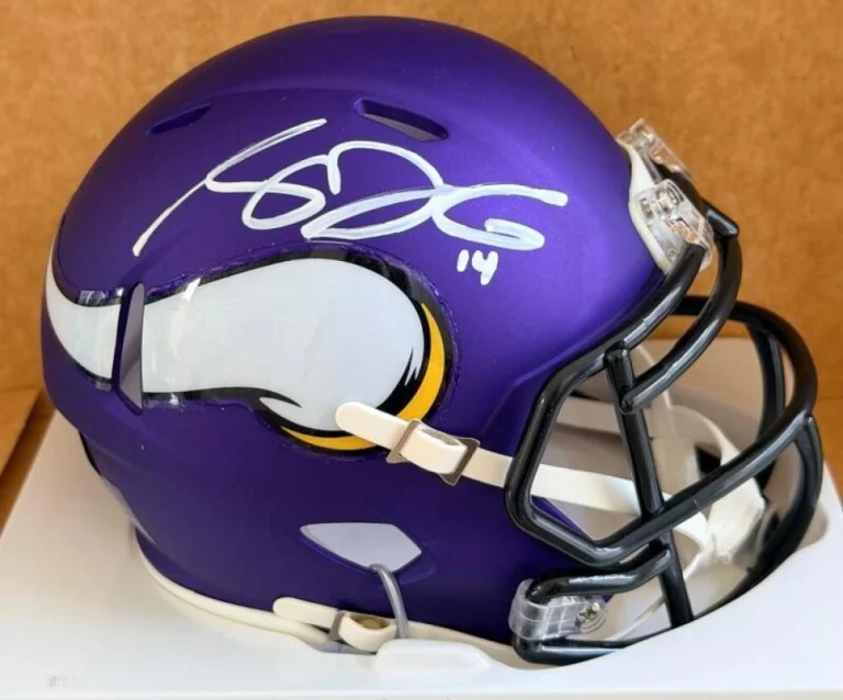 SAM DARNOLD MINNESOTA VIKINGS SIGNED AUTOGRAPHED SPEED MINI HELMET FANATICS