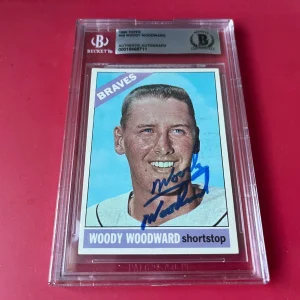 Woody Woodward MLB 1966 Topps Card Signed Auto Beckett  BAS ENCAPSULATED