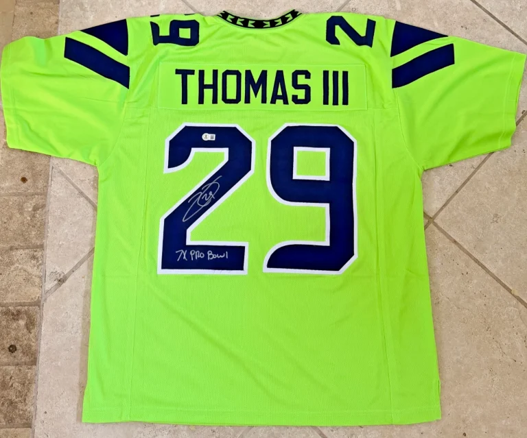 EARL THOMAS III SEATTLE SEAHAWKS 7X PRO BOWL SIGNED AUTO JERSEY BECKETT AUTH