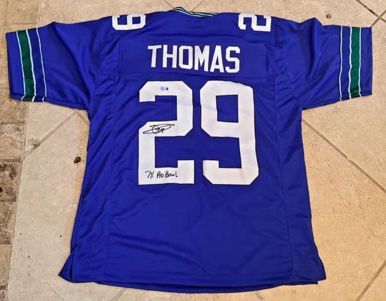 EARL THOMAS III 7X PRO BOWL  SIGNED AUTOGRAPHED JERSEY BECKETT AUTH