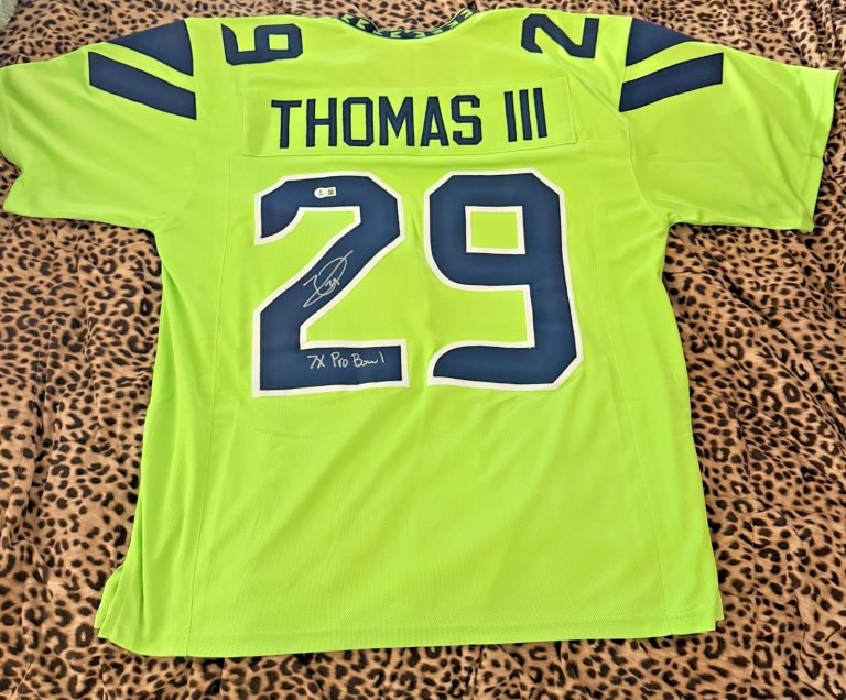 EARL THOMAS III SEATTLE SEAHAWKS 7X PRO BOWL SIGNED AUTO JERSEY BECKETT AUTH