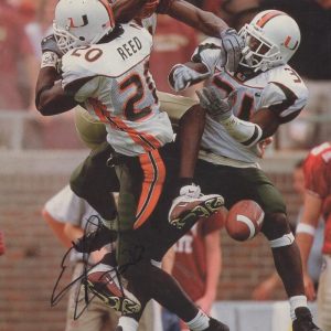 ED REED MIAMI HURRICANES SIGNED AUTOGRAPHED MAGAZINE PAGE BECKETT  AUTH