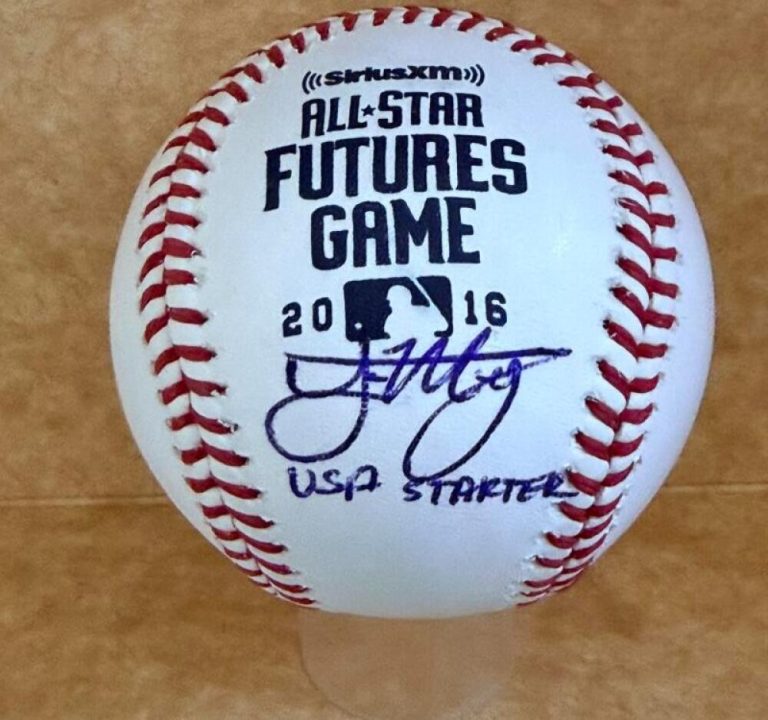 JOE MUSGROVE 2016 FUTURES SIGNED BASEBALL USA STARTER JSA AUTH