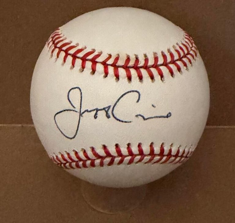 JEFF CONINE METS/MARLINS/REDS SIGNED AUTOGRAPHED M.L. BASEBALL BECKETT AUTH