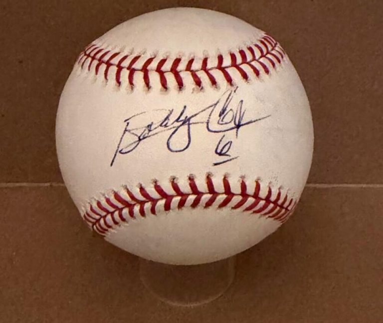 BOBBY COX ATLANTA BRAVES  SIGNED AUTO M.L. BASEBALL JSA AUTH