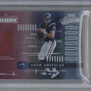 Drew Brees 2001 Absolute #152 Rookie Patch Card RC /850 BGS 8