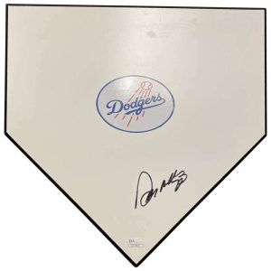 Don Mattingly Signed Autographed Dodgers Mini Home Plate JSA