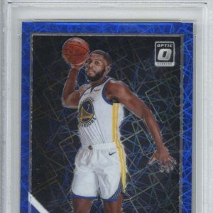 2019 Panini Donruss Optic 199 Eric Paschall Blue Velocity PSA 8