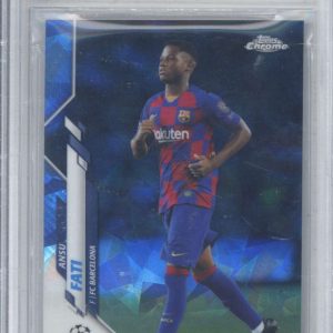 2019-20 Topps Chrome UEFA Champions 45 Ansu Fati Sapphire Beckett BGS 9.5