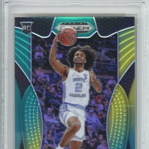 2019 Panini Prizm Draft Picks 70 Coby White Green/Yellow Prizm PSA 10