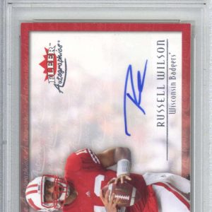 2012 Fleer Retro RW Russell Wilson 2000 Autographics Auto RC PSA 8 9