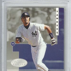 1996 Leaf Signature 67 Derek Jeter PSA 8